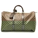 Louis Vuitton Damier Ebene Keepall 50 Travel Bag
