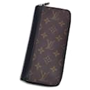 Louis Vuitton Monogram Macassar Zippy Wallet Vertical