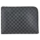 Louis Vuitton Pochette Jour GM Damier Graphite Clutch Bag