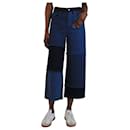 Blue patchwork jeans - size UK 8 - Autre Marque
