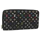 LOUIS VUITTON Monogram Multicolor Zippy Wallet Long Black M60243 LV Auth 121827 - Louis Vuitton