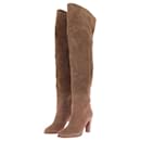 Camel thigh-high boots "Anaelle" - SéZane