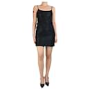 Black mesh mini dress - size UK 8 - Autre Marque