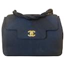 Vintage Chanel 1997 Silk Rope Woven Kelly Flap Bag 24K Gold Hardware