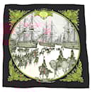 Écharpe en soie noire Hermes - Hermès