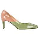 Christian Louboutin Kate 70 Pumps in Beige Patent Leather