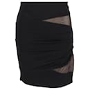  Alexander Wang Mesh Accent Mini Skirt in Black Rayon - Autre Marque