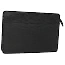 LOUIS VUITTON Epi Pochette Homme Clutch Bag Black Noir M52522 LV Auth ep8903 - Louis Vuitton