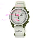Omega Swatch SO33R100 Moon MISSION TO MARS Wristwatch