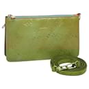 LOUIS VUITTON Monogram Vernis Lexington Pouch Baby Blue M91011 LV Auth 122737 - Louis Vuitton