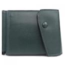 Valextra Green Bi-Fold Wallet