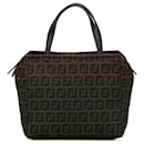 Fendi Brown Mini Zucchino Canvas Handbag