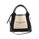 Balenciaga Navy Cabas XS Handbag