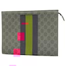 Gucci Clutch Bag GG Supreme 475316 in Gray