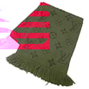 Louis Vuitton Red Wool and Silk Stole