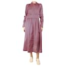 ME + EM Pink and green polka dot long sleeve maxi dress - size UK 10 - Autre Marque
