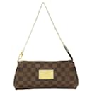Louis Vuitton Damier Eva Pouch Chain Shoulder Bag