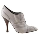 Gray leather boots - Saint Laurent