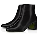 Turela ankle boot 55 heel black leather size 40 - Christian Louboutin