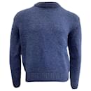 Mr. P. Knitted Sweater in Navy Blue Wool - Autre Marque
