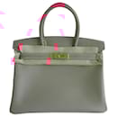Hermes Birkin 30 rose azalea / taupe - Hermès