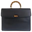Gucci Bamboo Leather Briefcase