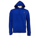 Polo Ralph Lauren Bear Hoodie in Blue Cotton