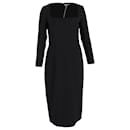 Emilia Wickstead Erletta Double  Crepe Midi Dress in Black Polyester - Autre Marque