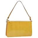 LOUIS VUITTON Vernis Lexington Accessory Pouch Lime Yellow M91058 Auth 120744 - Louis Vuitton