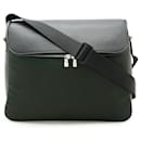 Louis Vuitton Taiga Taimaire Leather Canvas Shoulder Bag