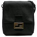 Fendi Sac à bandoulière Zucchino Spalmati Noir