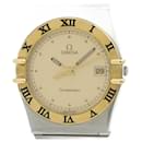 OMEGA Constellation 18K Gold Steel Quartz Wristwatch - Omega
