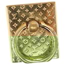 LOUIS VUITTON Nanogram Support Telephone Bunker ring Gold M64868 LV Auth th6035 - Louis Vuitton