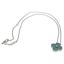 Vintage Alhambra - Pendentif de vacances 2022 - Collier en or blanc, diamant et porcelaine de Sèvres - Van Cleef & Arpels