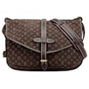 Louis Vuitton Brown Monogram Mini Lin Saumur 30