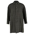 Mr. P. Checked Single-Breasted Coat in Green Cotton - Autre Marque