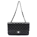 Chanel Leather Matelasse W Flap Shoulder Bag A01112