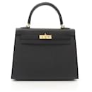 Hermes Kelly 25 Handbag Black - Hermès