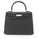 Hermes Kelly 25 Handbag Black - Hermès