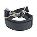 Louis Vuitton Black Leather Shoulder Strap