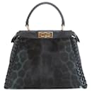 Fendi Peekaboo Medium Leather Pony Shoulder Bag