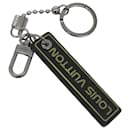 LOUIS VUITTON Porte Cles Tab Key Ring Leather Black MP2211 LV Auth bs25709 - Louis Vuitton