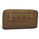 LOUIS VUITTON Suhari Zippy Wallet Leather Bronze M95701 LV Auth fm4650 - Louis Vuitton