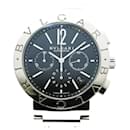 Bvlgari BB42SSCH Black Dial Men's Wristwatch - Bulgari