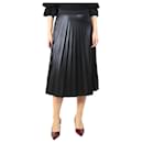 Black Amelia pleated midi skirt - size M - Autre Marque