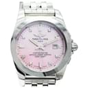 Breitling Galactic W72348 Pink Dial Watch for Men