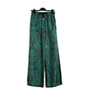 F.R.S For Restless Sleepers Wide Leg Green Black Pants FR36 US27 - Autre Marque