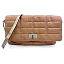 Mademoiselle Lock Chocolate bar Nylon Flap Shoulder Bag Beige pink - Chanel