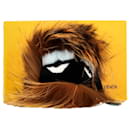 Fendi Monster Bag Charm in Brown Fur