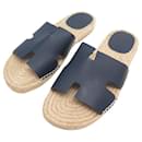 HERMES ANTIGUA H201485ZH ESPADRILLES SANDALS IN LEATHER 43 SHOES - Hermès